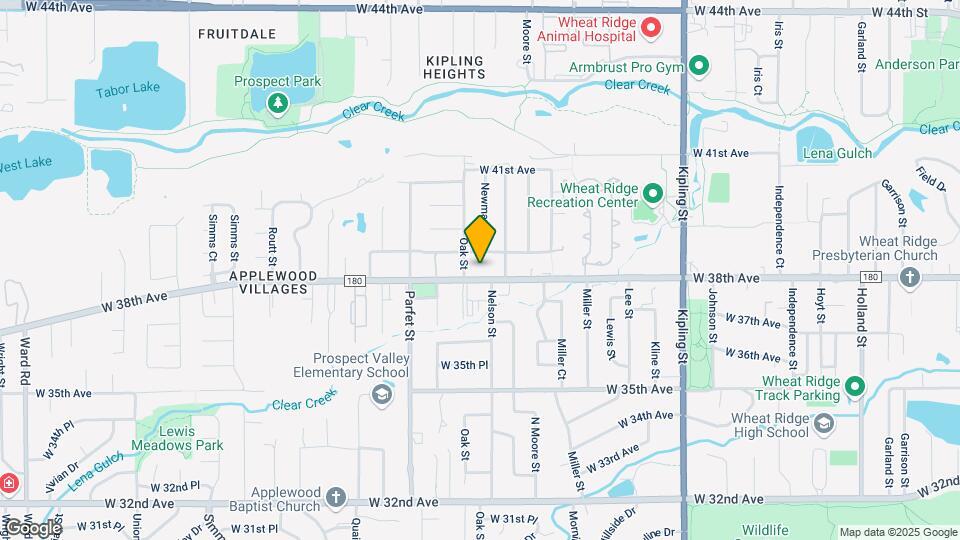 10721 W 38th Ave Map and Location Details
