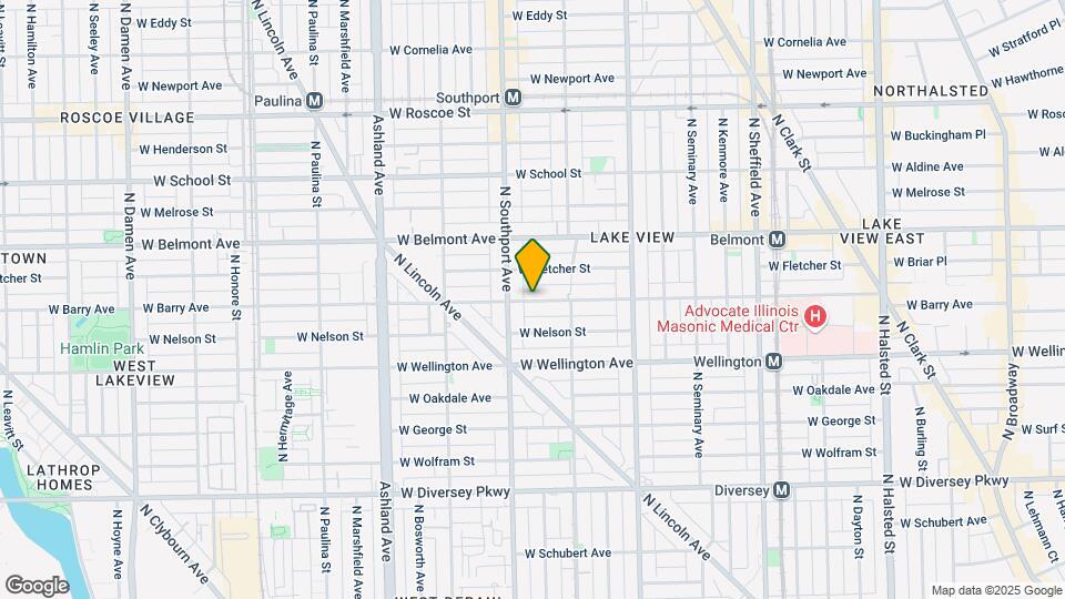 1356 W Barry Ave Map and Location Details