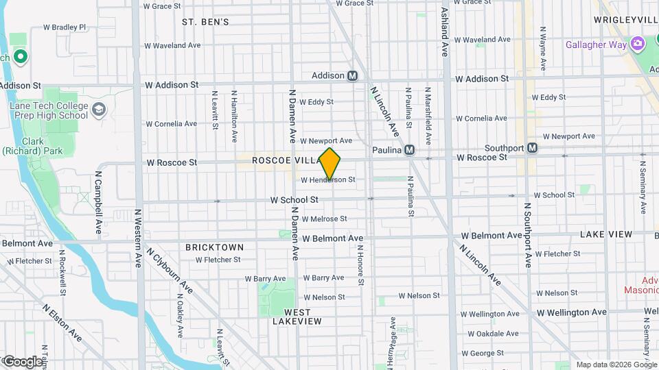 1903 W Henderson St Map and Location Details