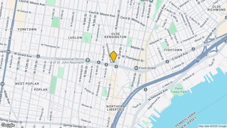 221 W Girard Ave Map and Location Details