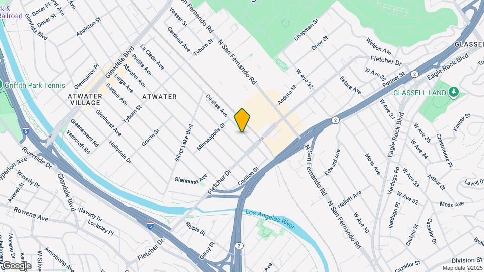 3136 Casitas Ave Map and Location Details