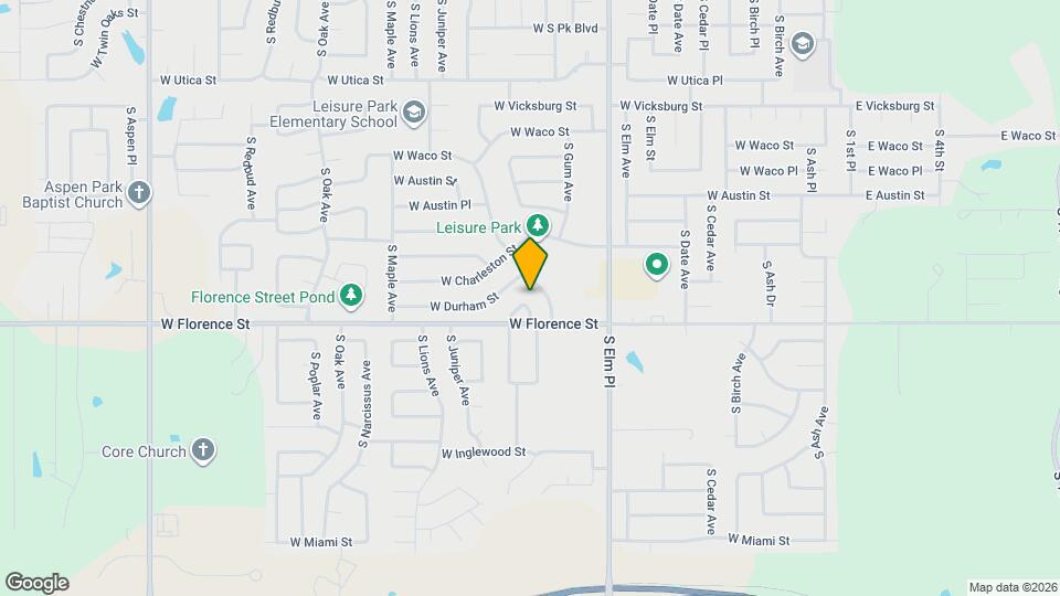 1120 W Florence Ct Map and Location Details
