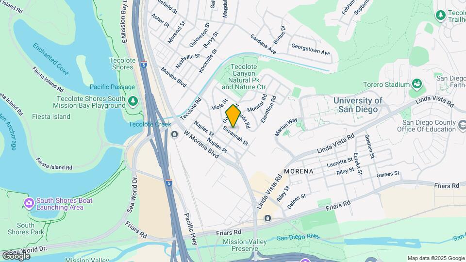 5051 Savannah St Map and Location Details