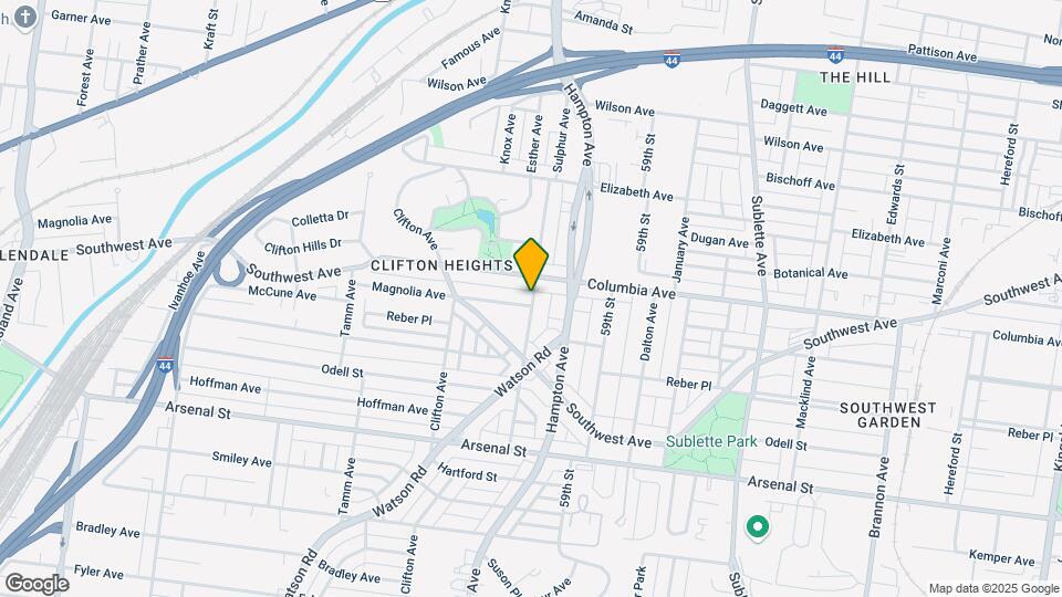 2624 Sulphur Ave Mapa y Detalles de la Ubicación