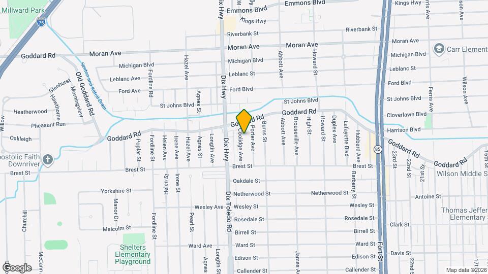 4151 Coolidge Ave Map and Location Details