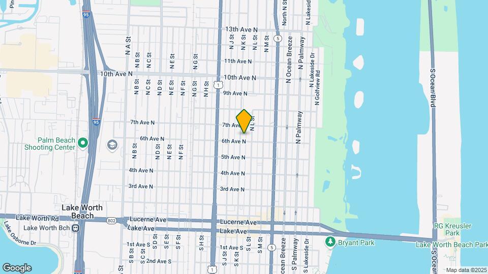 610 N K St Map and Location Details