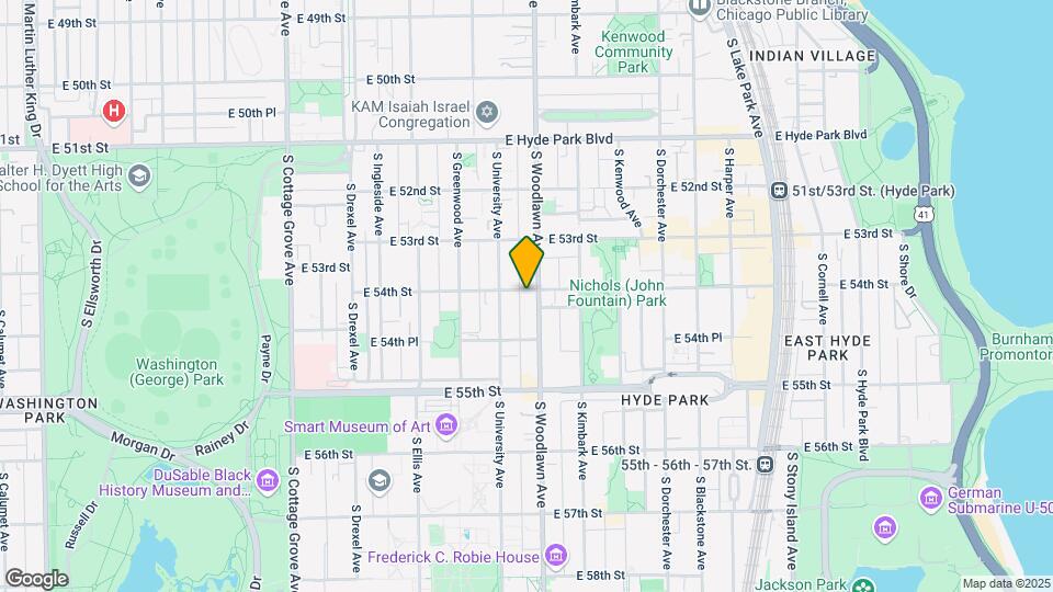 5400-5406 S Woodlawn Ave Map and Location Details