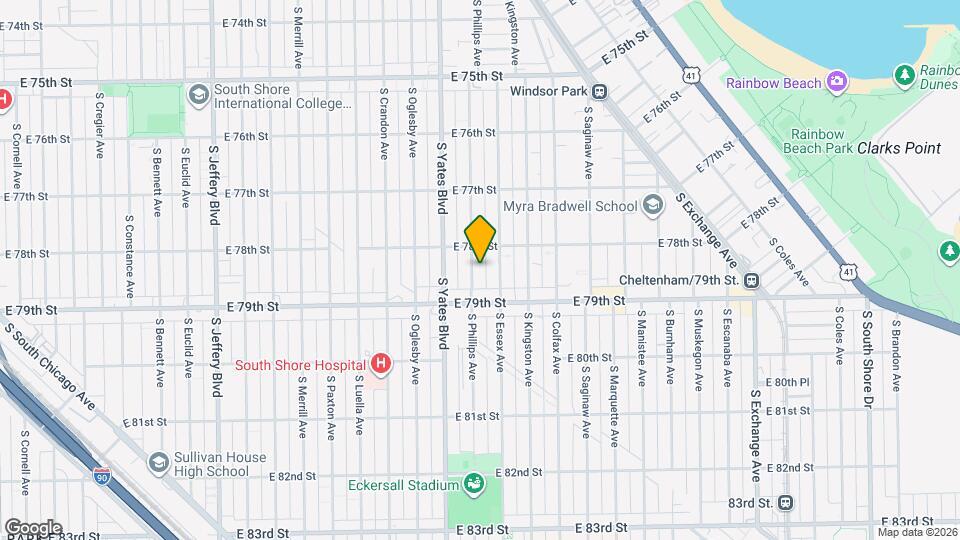 7825 S Phillips Ave Map and Location Details