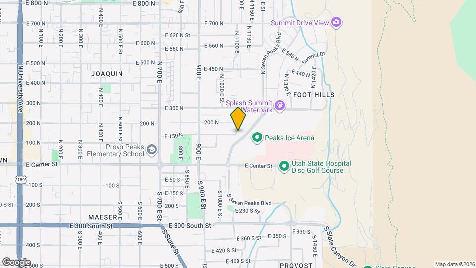 150 N 1080 E Map and Location Details