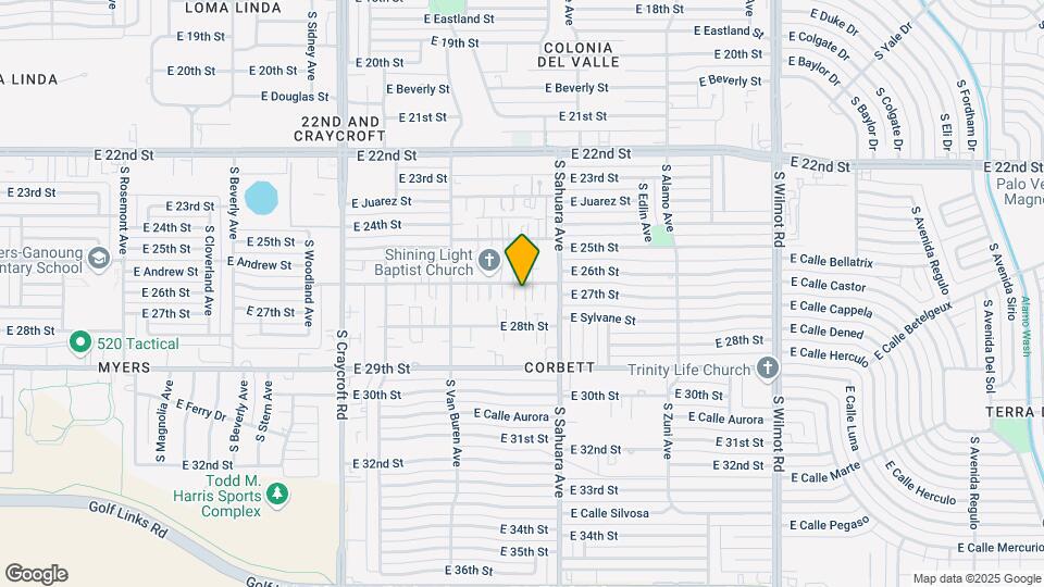 5818-5830 E 26th St Mapa y Detalles de la Ubicación
