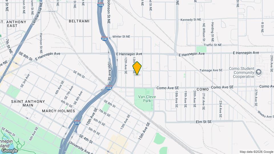 1036 13th Ave SE Map and Location Details