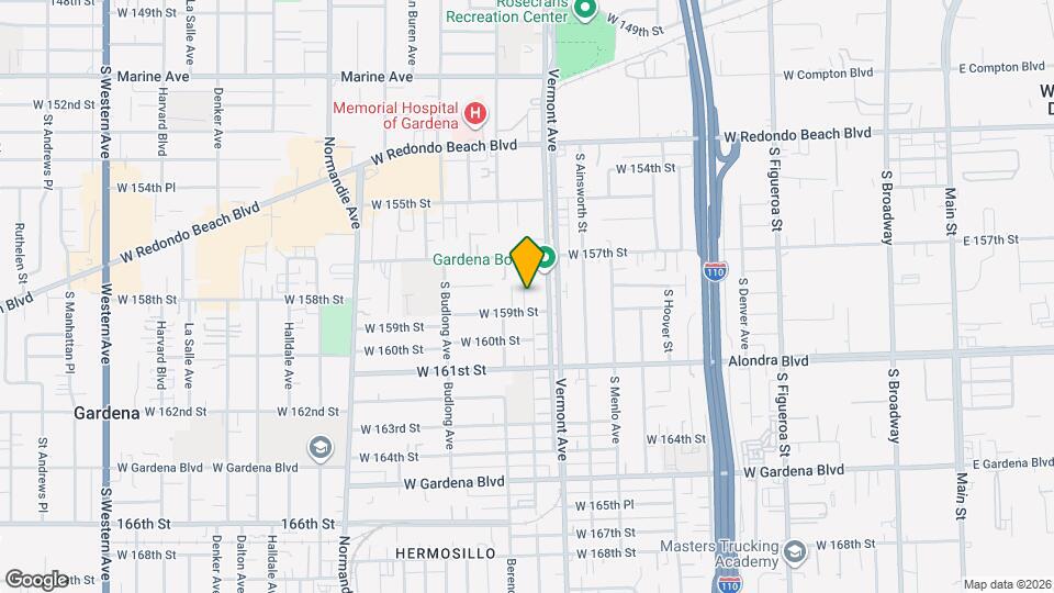 1015 W 159th St Map and Location Details
