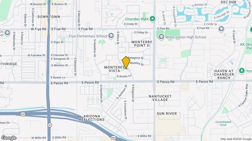 842 S Ithica St Map and Location Details