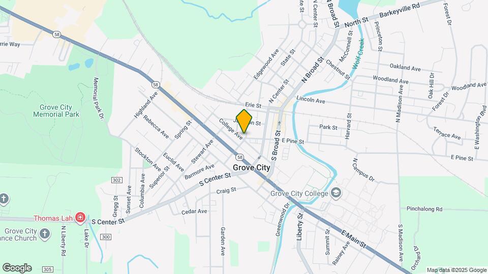 243 W Pine St Map and Location Details