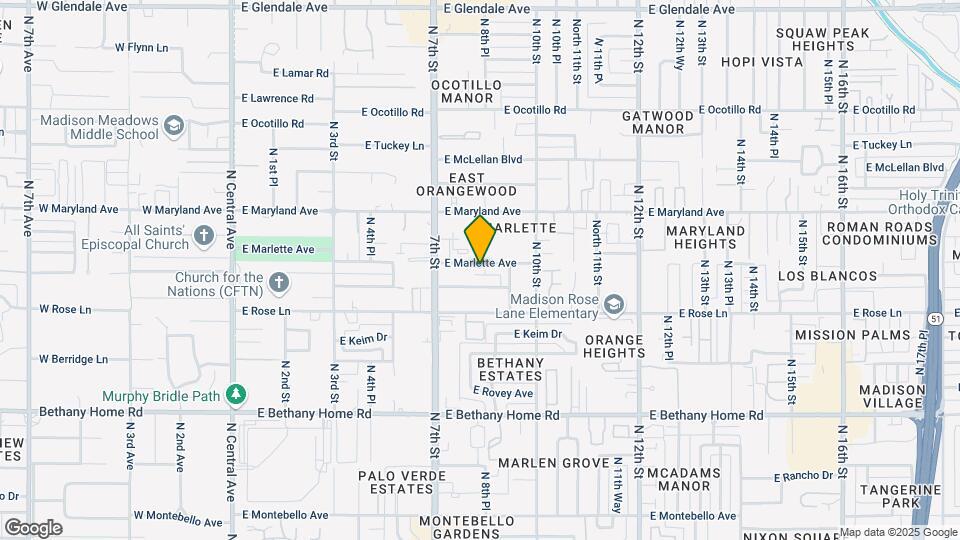 813 E Marlette Ave Map and Location Details