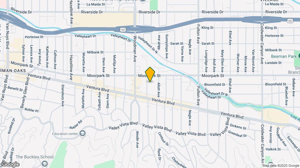 4352 Ventura Canyon Ave Mapa y Detalles de la Ubicación