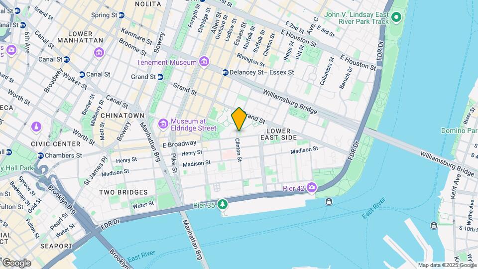 222 LES Tower + Lofts Mapa y Detalles de la Ubicación