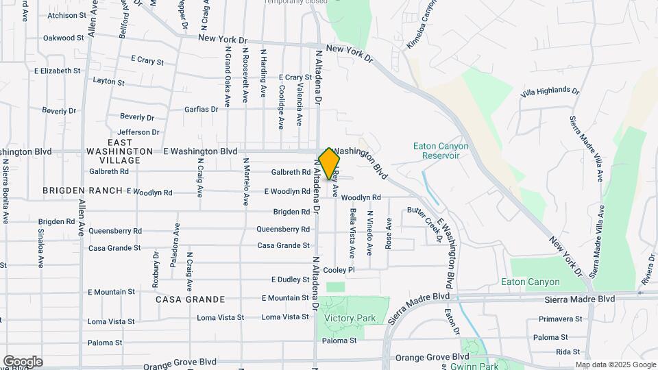 1223-1225 Del Rey Ave Mapa y Detalles de la Ubicación
