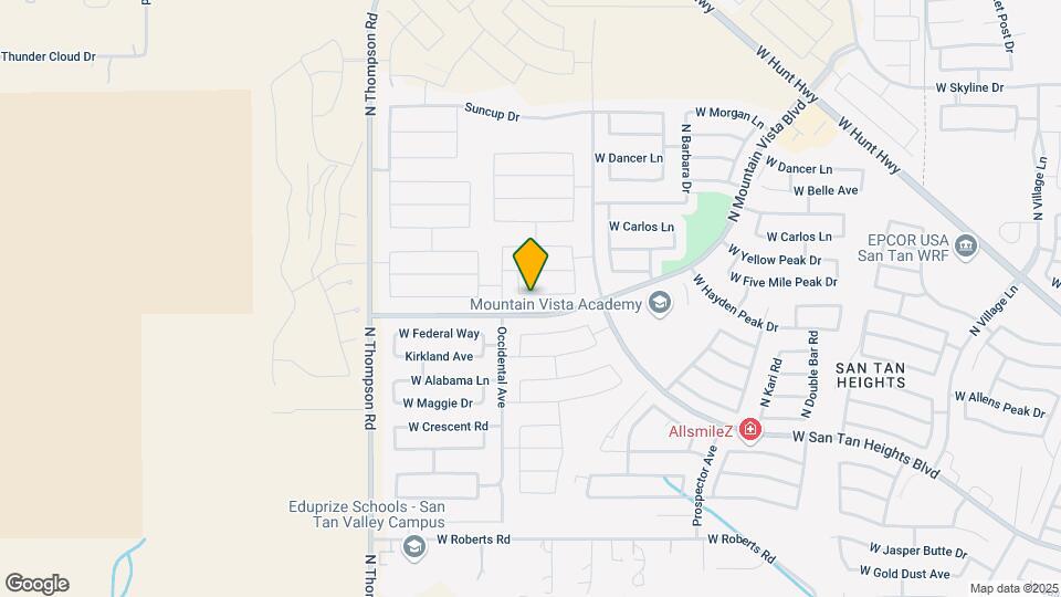 4627 W Saddlebush Way Mapa y Detalles de la Ubicación