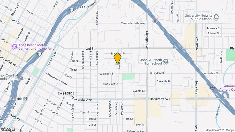 3447 Dwight Ave Mapa y Detalles de la Ubicación