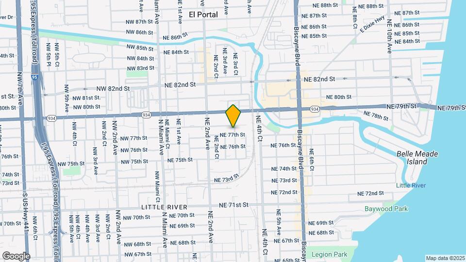 7722 NE 3rd Ct, Unit 3 Map and Location Details