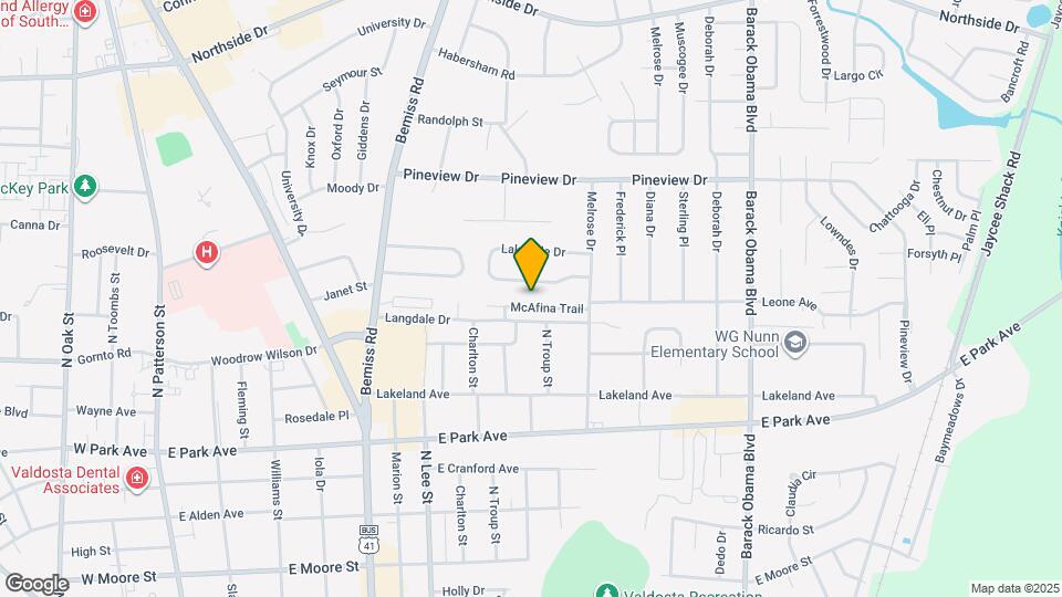 931 McAfina Trail Map and Location Details