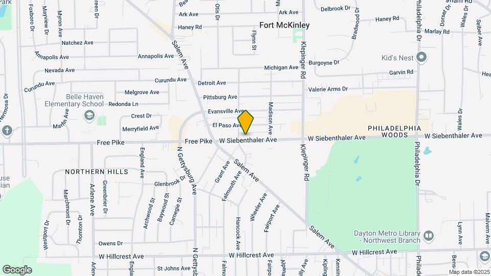 3649 W Siebenthaler Ave Mapa y Detalles de la Ubicación