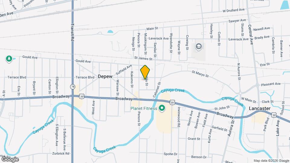 28 Manitou St, Unit Lower Apartment in Depew Map and Location Details