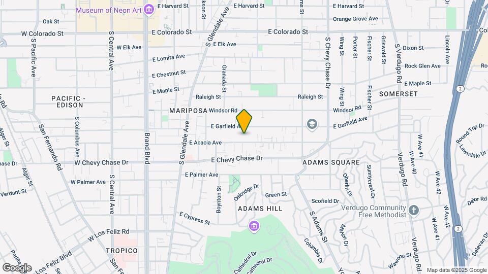 701 E Acacia Ave Map and Location Details