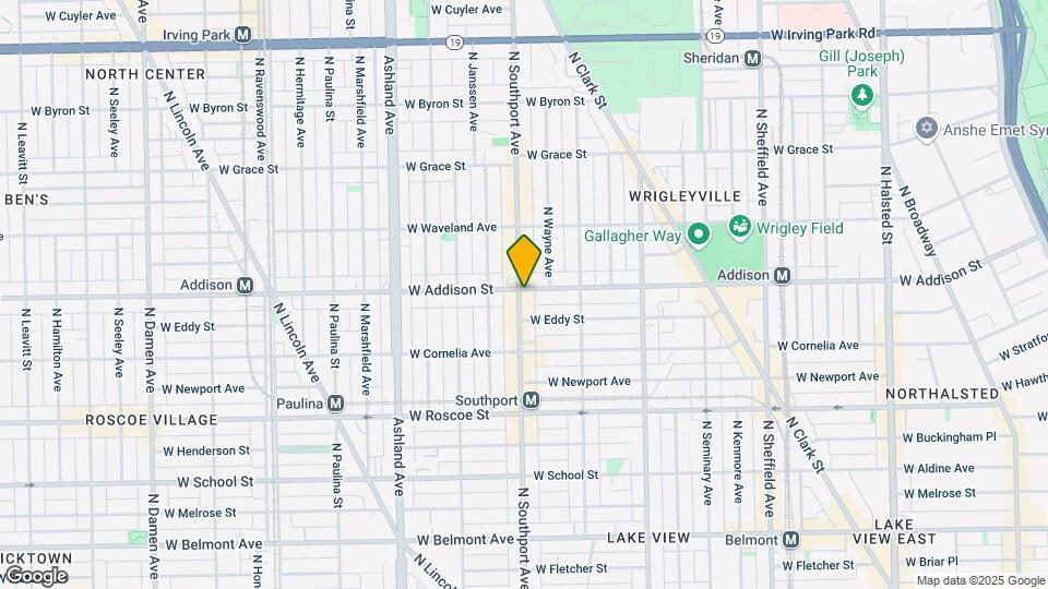 1351 W Addison St Mapa y Detalles de la Ubicación