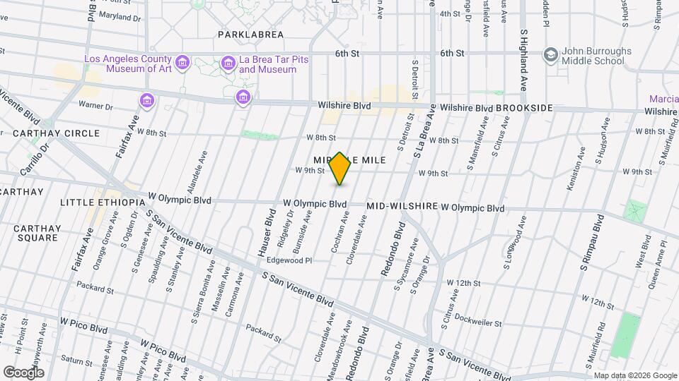 934 S Dunsmuir Ave Map and Location Details