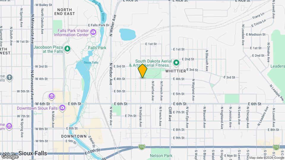 530 N Indiana Ave Map and Location Details