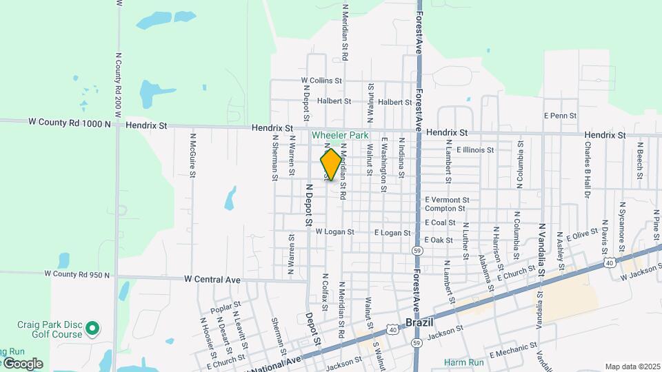 910 N Meridian St Rd Map and Location Details