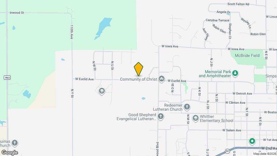 1906 W Euclid Ave Map and Location Details