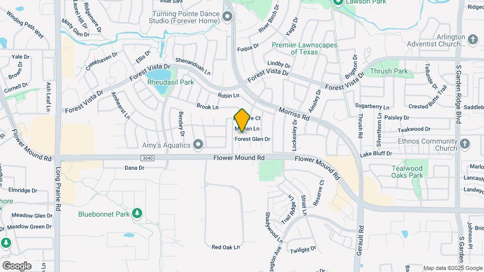 1728 Forest Glen Dr Map and Location Details