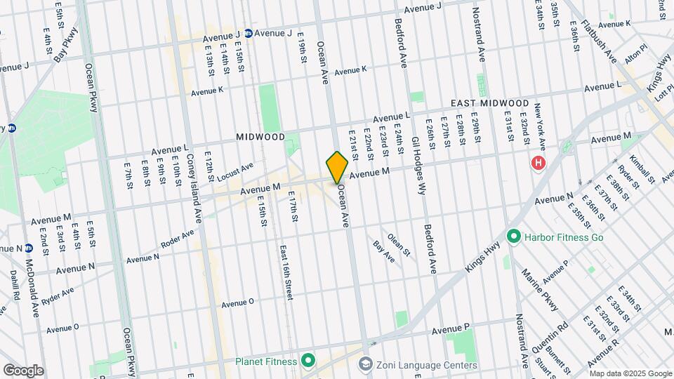 1800 Ocean Ave Mapa y Detalles de la Ubicación