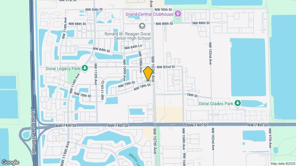 10736 NW 78th Ter Mapa y Detalles de la Ubicación