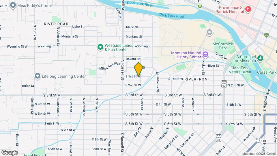 1319 S 1st St W Mapa y Detalles de la Ubicación