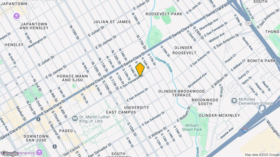 102 S 14th St Map and Location Details