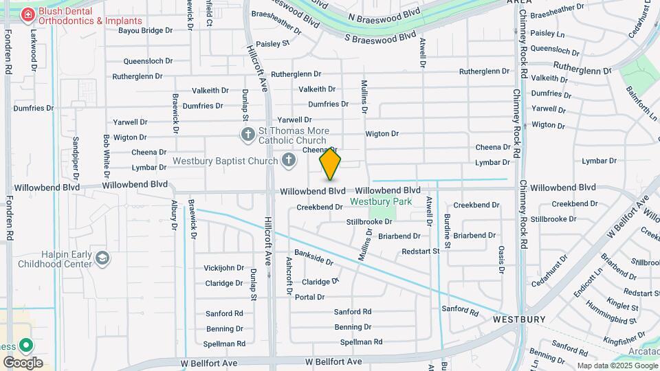 5738 Willowbend Blvd Map and Location Details