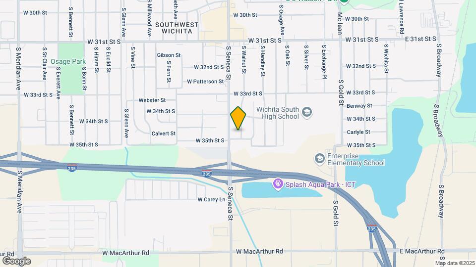 3545 S Walnut St Map and Location Details