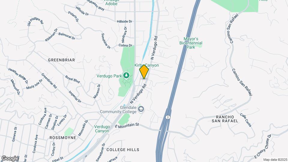 1567 Verdugo Rd Map and Location Details