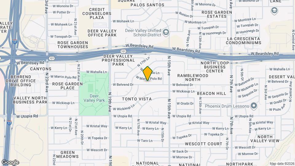 1624 W Behrend Dr Map and Location Details