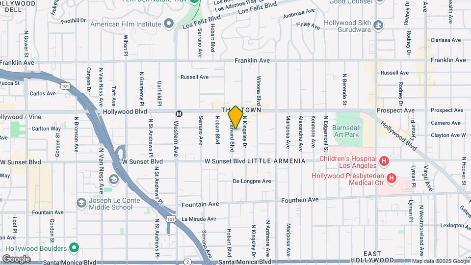 1604 N Harvard Blvd Map and Location Details