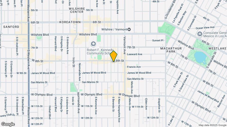 810 S Berendo St Map and Location Details