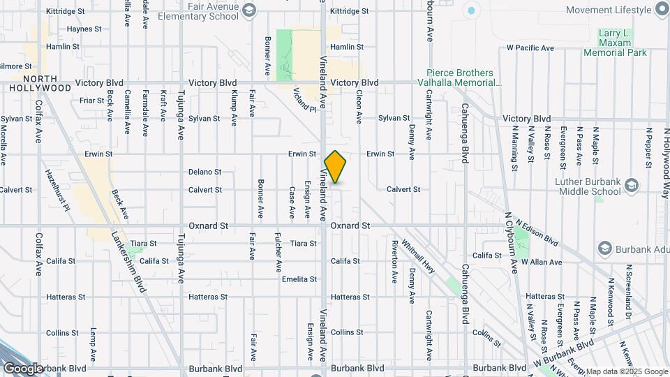 10961 Calvert St Map and Location Details