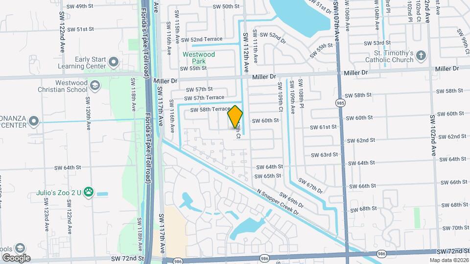 11240 SW 60th Terrace Map and Location Details