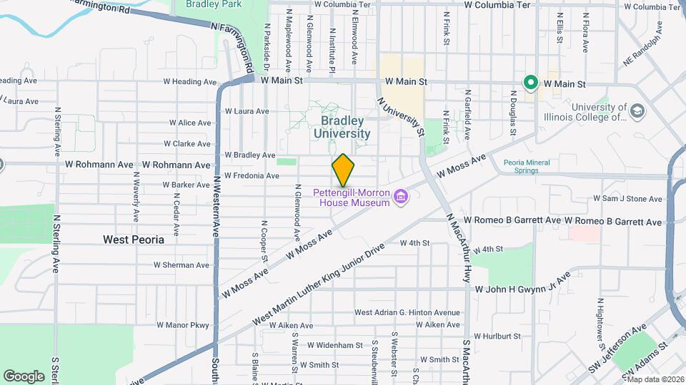 1411 W Barker Ave Mapa y Detalles de la Ubicación