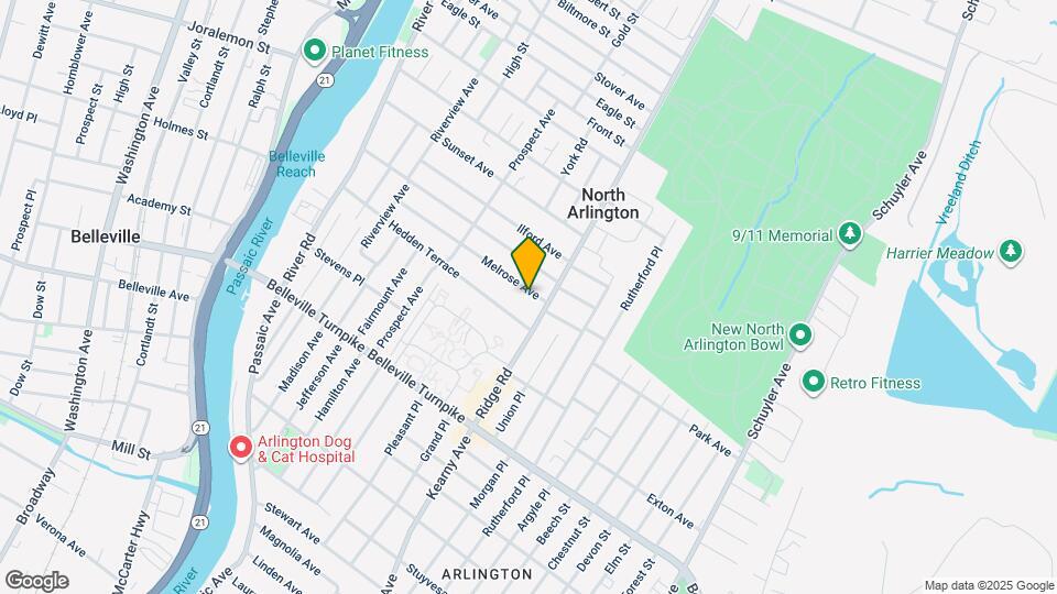 15 Melrose Ave Map and Location Details