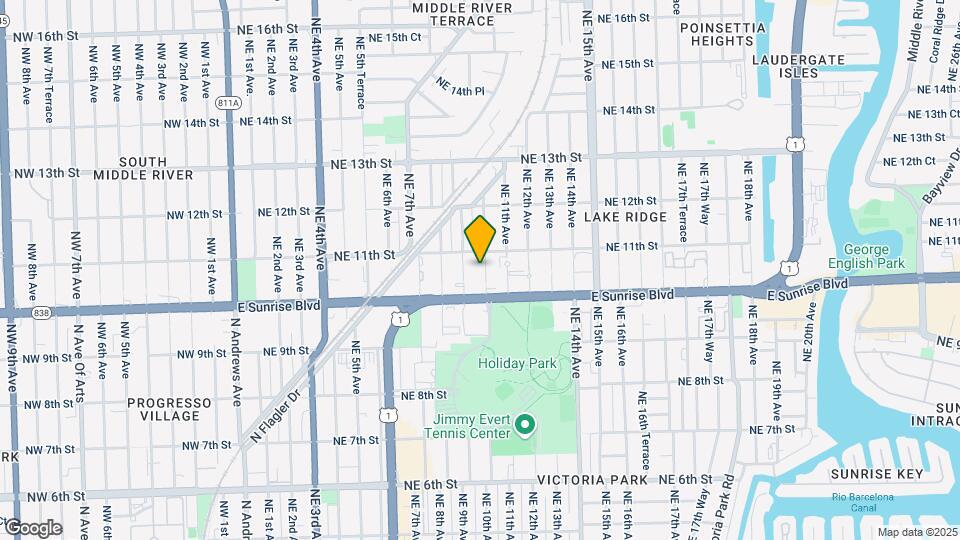 1025 NE 10th Ave Map and Location Details